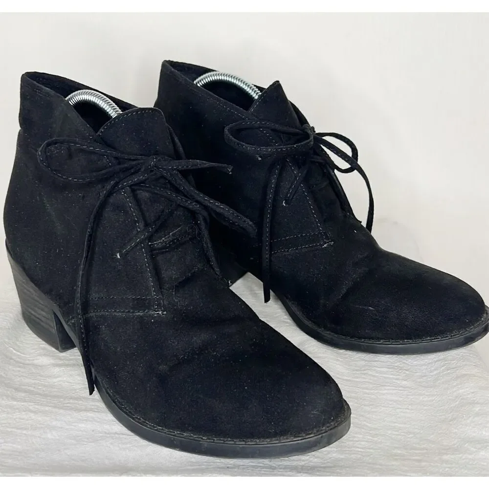 Carlos by Carlos Santana Graham Black Suede Ankle Boot Size 9